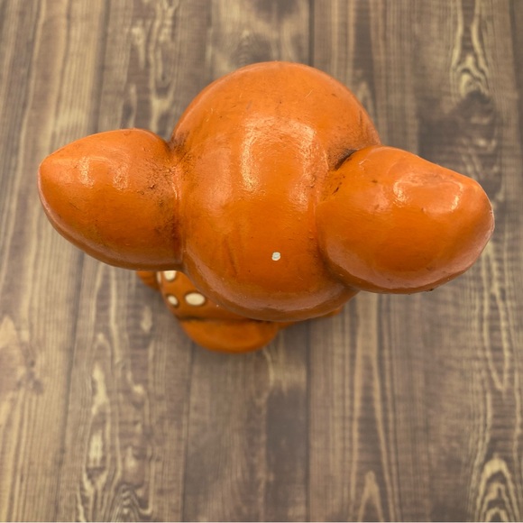 Trimont Ware Deer Piggy Bank MCM Vintage ChalkWare Midcentury Japan 6 In Flaws - Picture 6 of 8